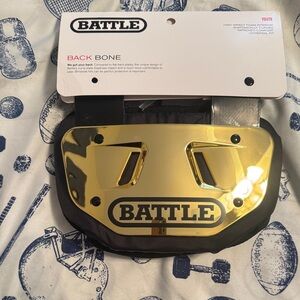 Battle Gold Football Back Plate new boys